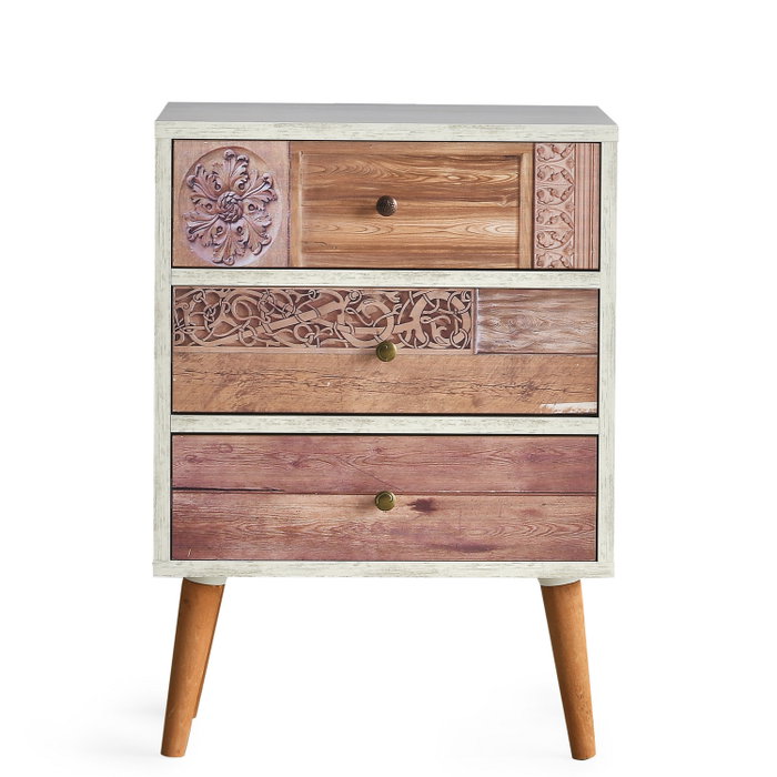 Hanah Home Cómoda Liza Blanco y Nogal Hanah Home Cómoda Liza Blanco y Nogal
